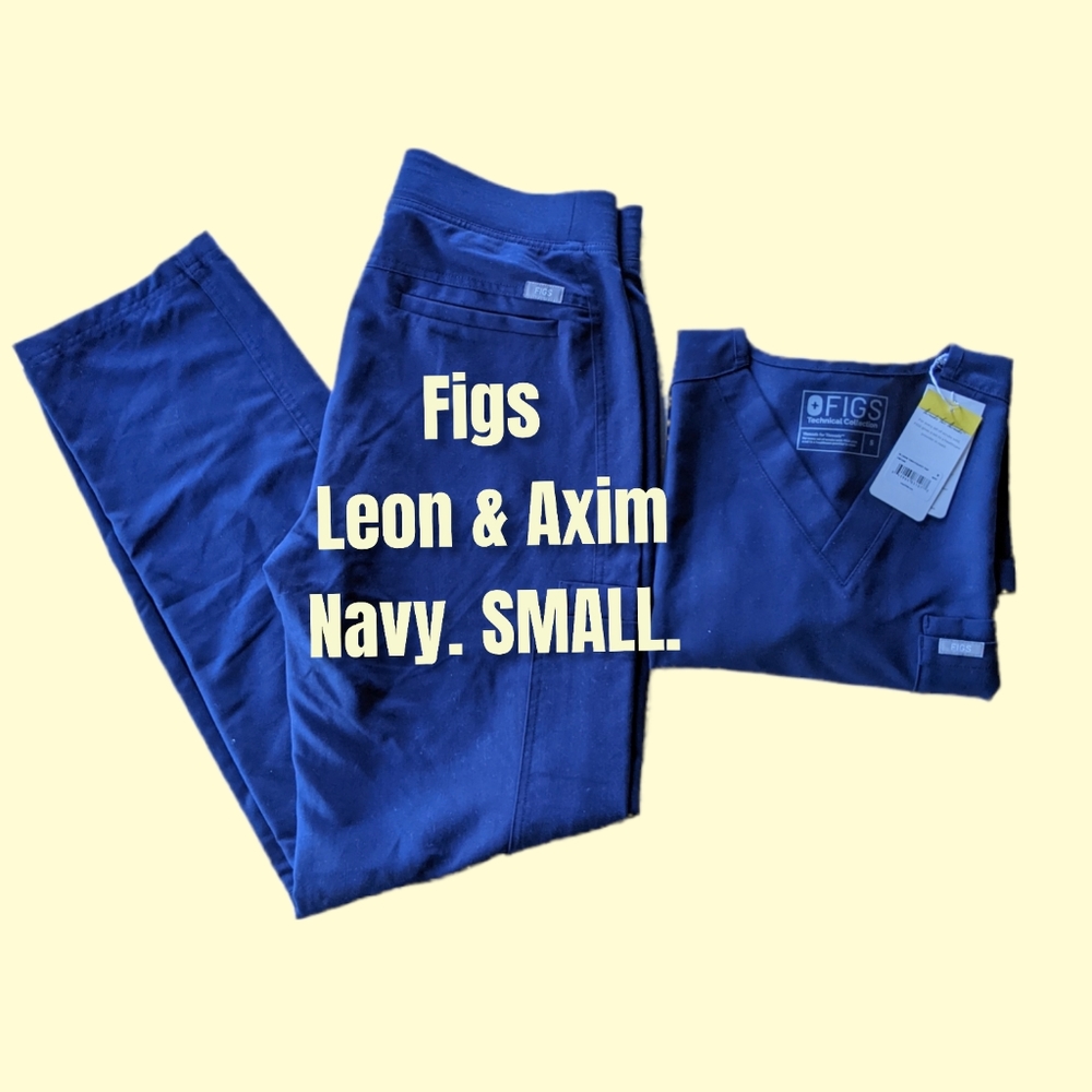 Figs Scrubs Set Navy Men